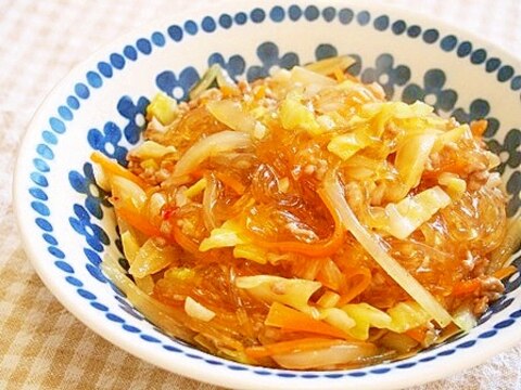 常備菜で！ツルツル麻婆春雨！